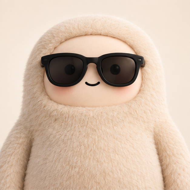 Chill Muse archetype wearing black sunglasses